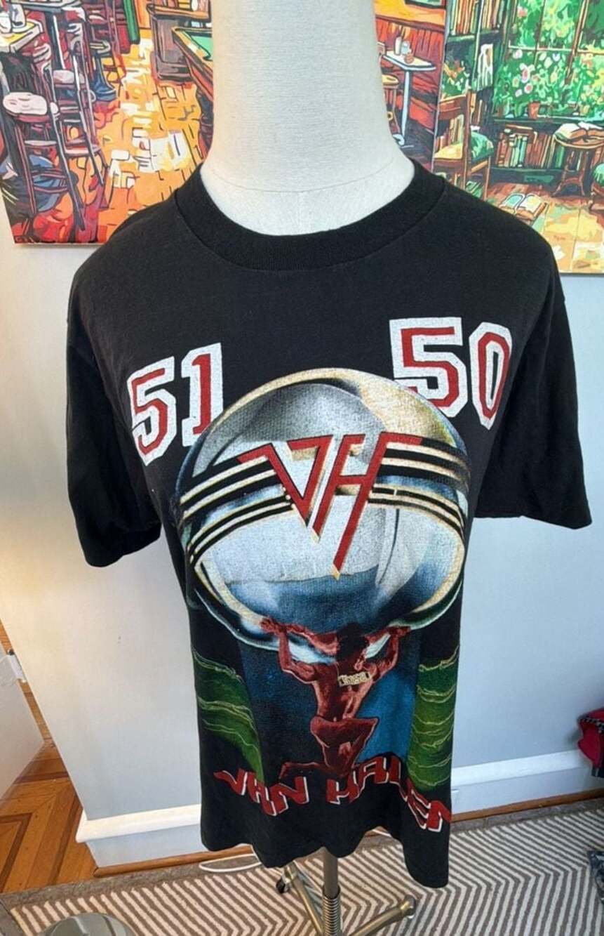 Vintage 1986 Van Halen 5150 Tour Concert Single Stitch T-Shirt No Tag